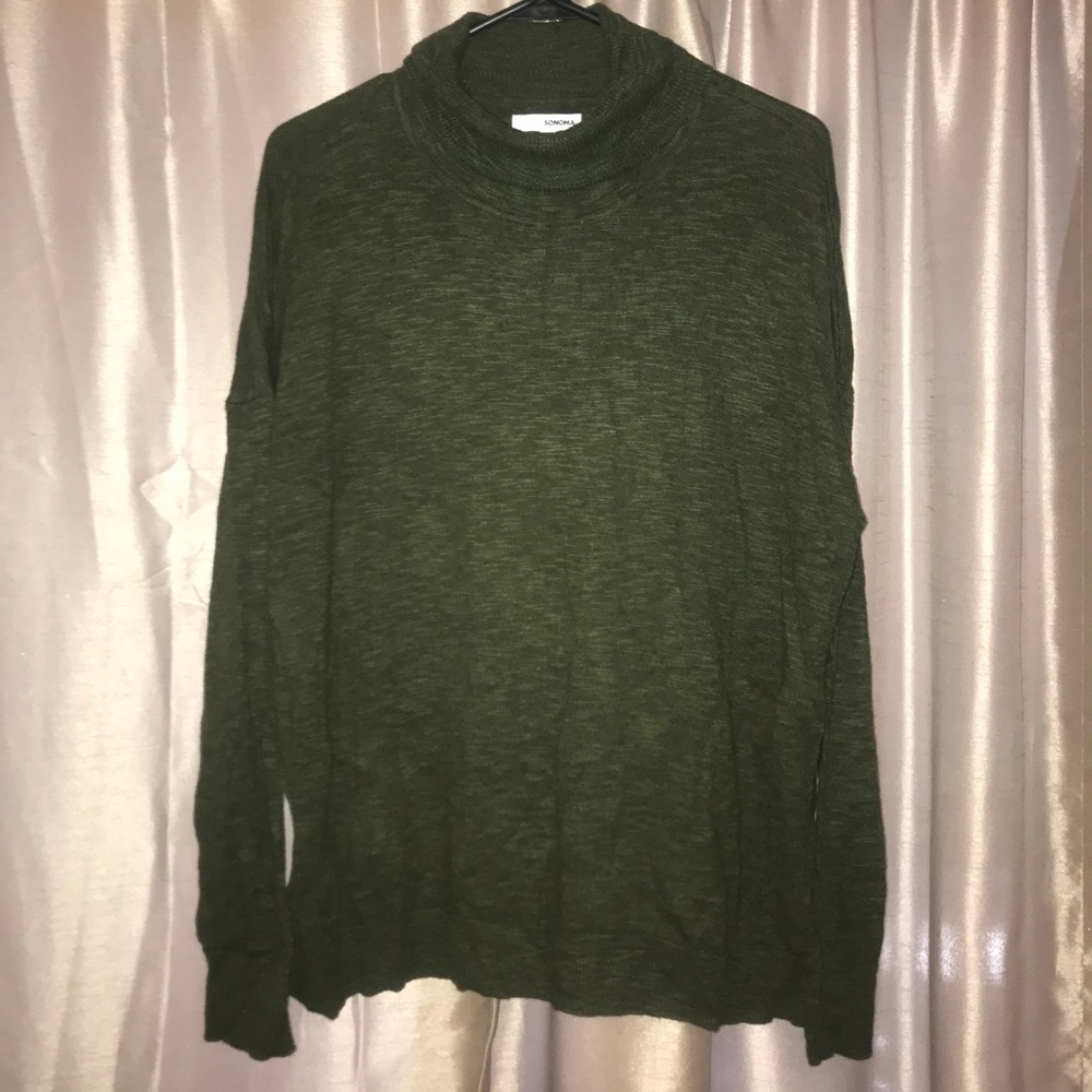 Sonoma Green Light Sweater Large (c)
